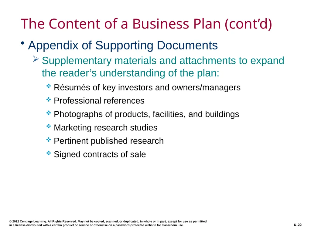 6–2 © 2012 Cengage Learning. All Rights Reserved. - slide 22 of 36