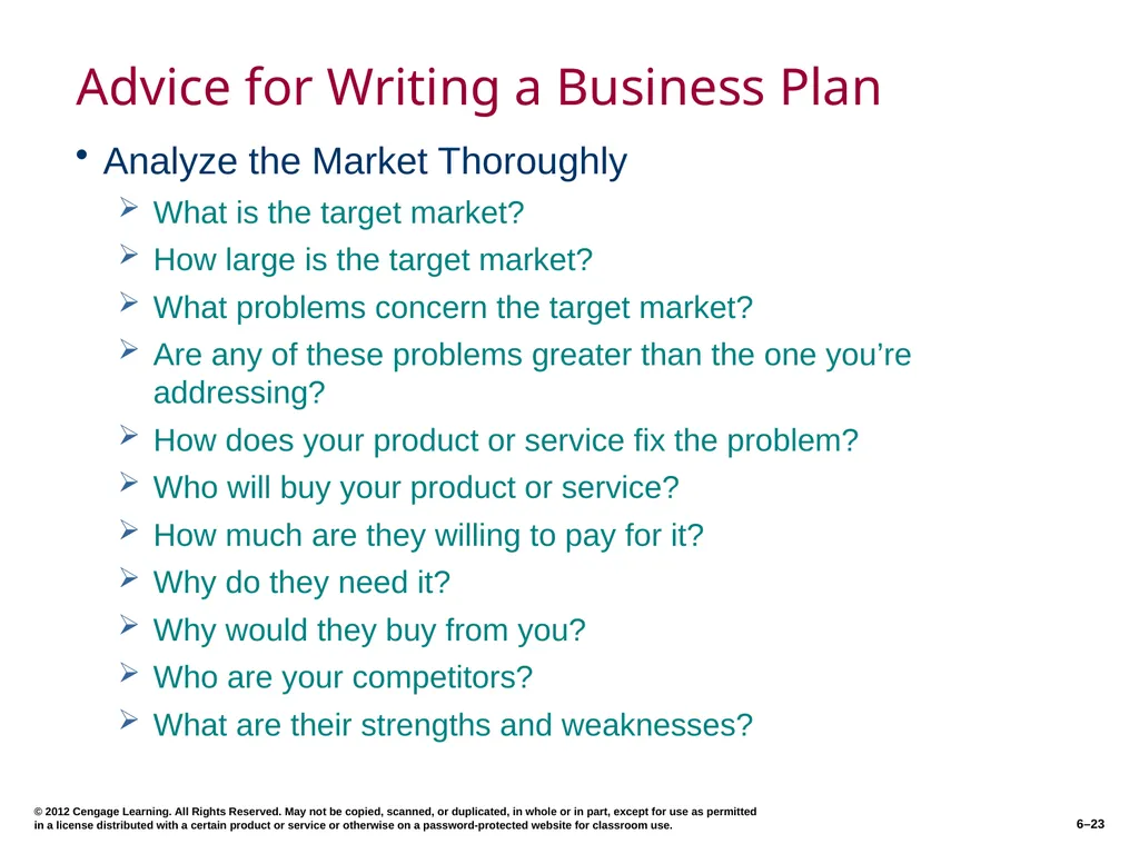 6–2 © 2012 Cengage Learning. All Rights Reserved. - slide 23 of 36