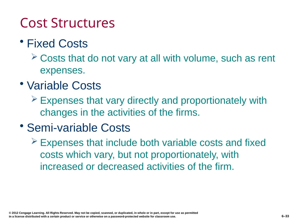 6–2 © 2012 Cengage Learning. All Rights Reserved. - slide 33 of 36