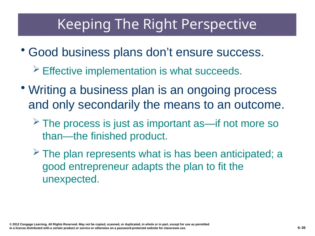 6–2 © 2012 Cengage Learning. All Rights Reserved. - slide 35 of 36
