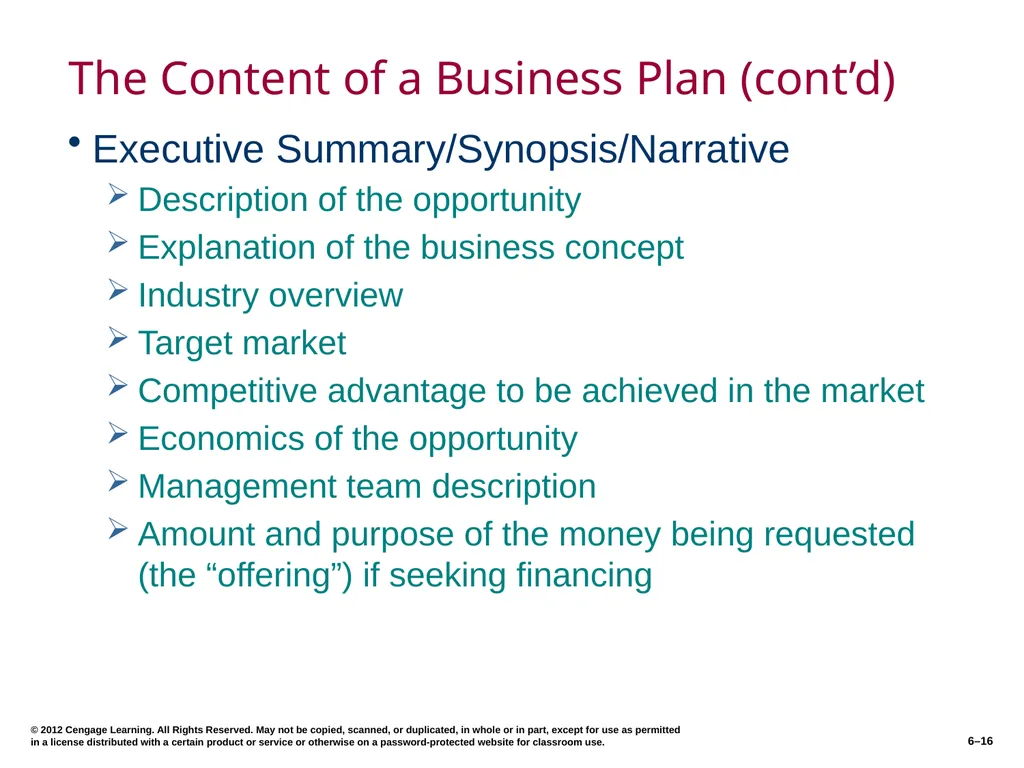 6–2 © 2012 Cengage Learning. All Rights Reserved. - slide 16 of 36