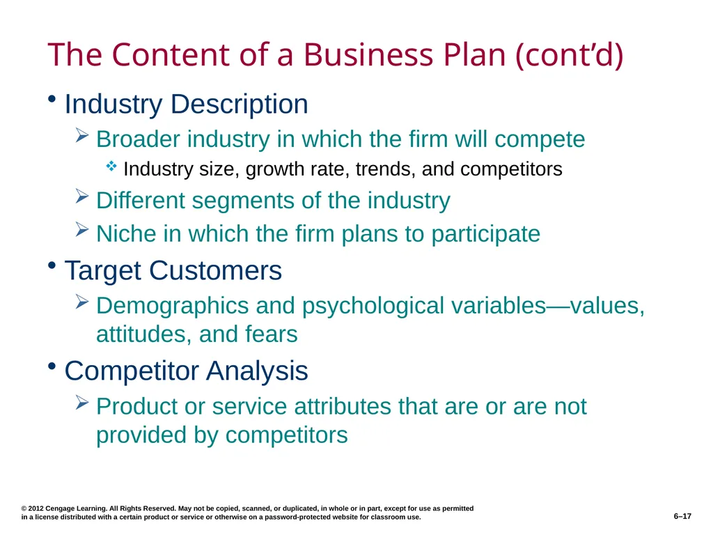 6–2 © 2012 Cengage Learning. All Rights Reserved. - slide 17 of 36