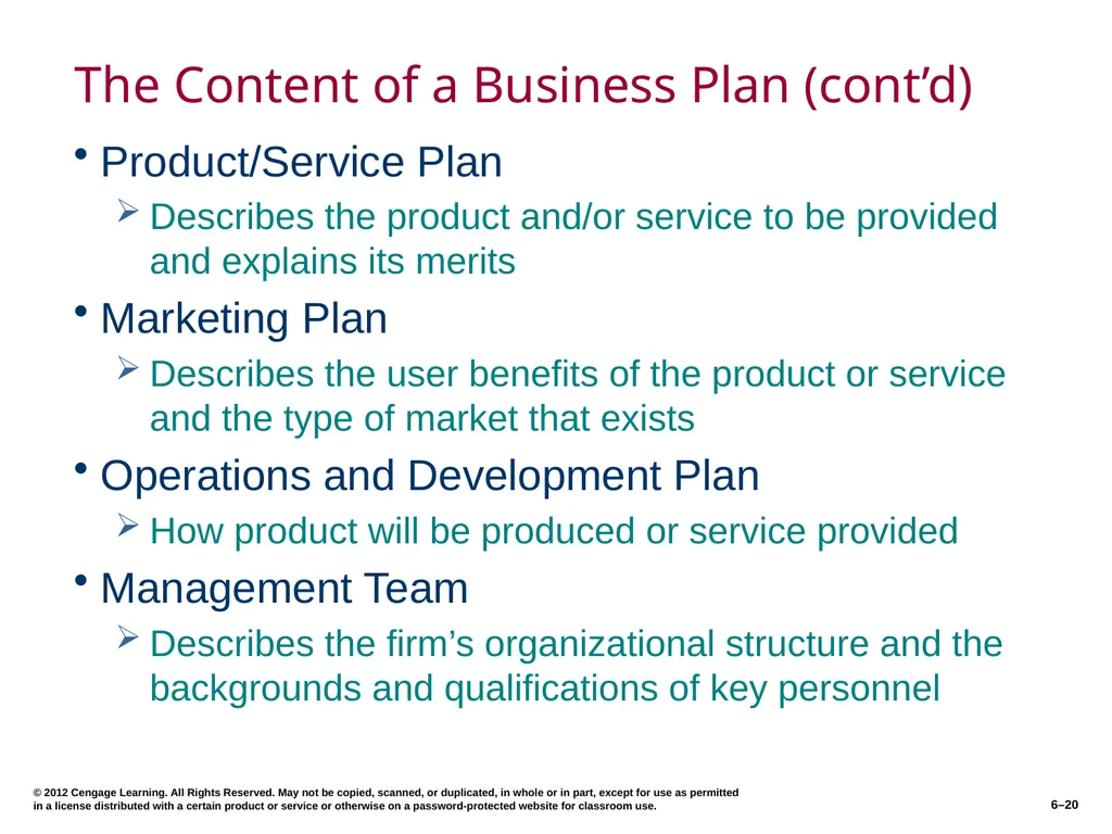 6–2 © 2012 Cengage Learning. All Rights Reserved. - slide 20 of 36
