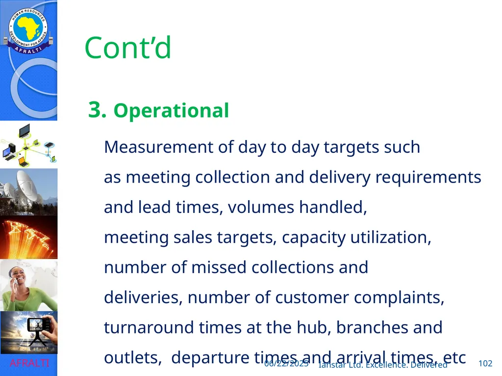 POSTAL AND COURIER TRAINING RUNNING A COURIER - slide 102 of 124