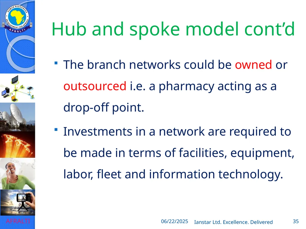 POSTAL AND COURIER TRAINING RUNNING A COURIER - slide 35 of 124