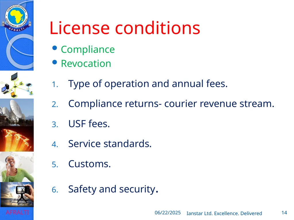 POSTAL AND COURIER TRAINING RUNNING A COURIER - slide 14 of 124