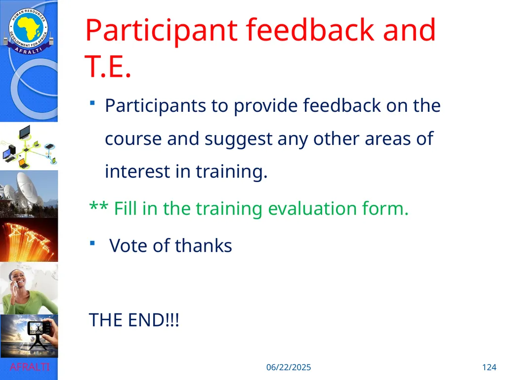 POSTAL AND COURIER TRAINING RUNNING A COURIER - slide 124 of 124