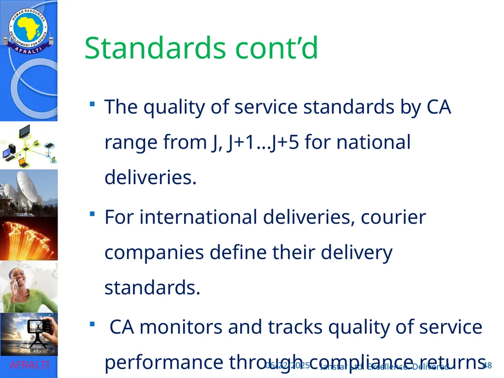 POSTAL AND COURIER TRAINING RUNNING A COURIER - slide 48 of 124