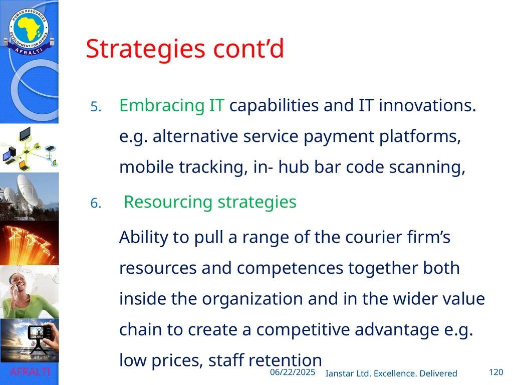 POSTAL AND COURIER TRAINING RUNNING A COURIER - slide 120 of 124