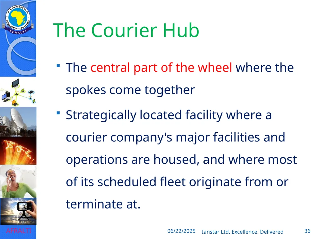 POSTAL AND COURIER TRAINING RUNNING A COURIER - slide 36 of 124