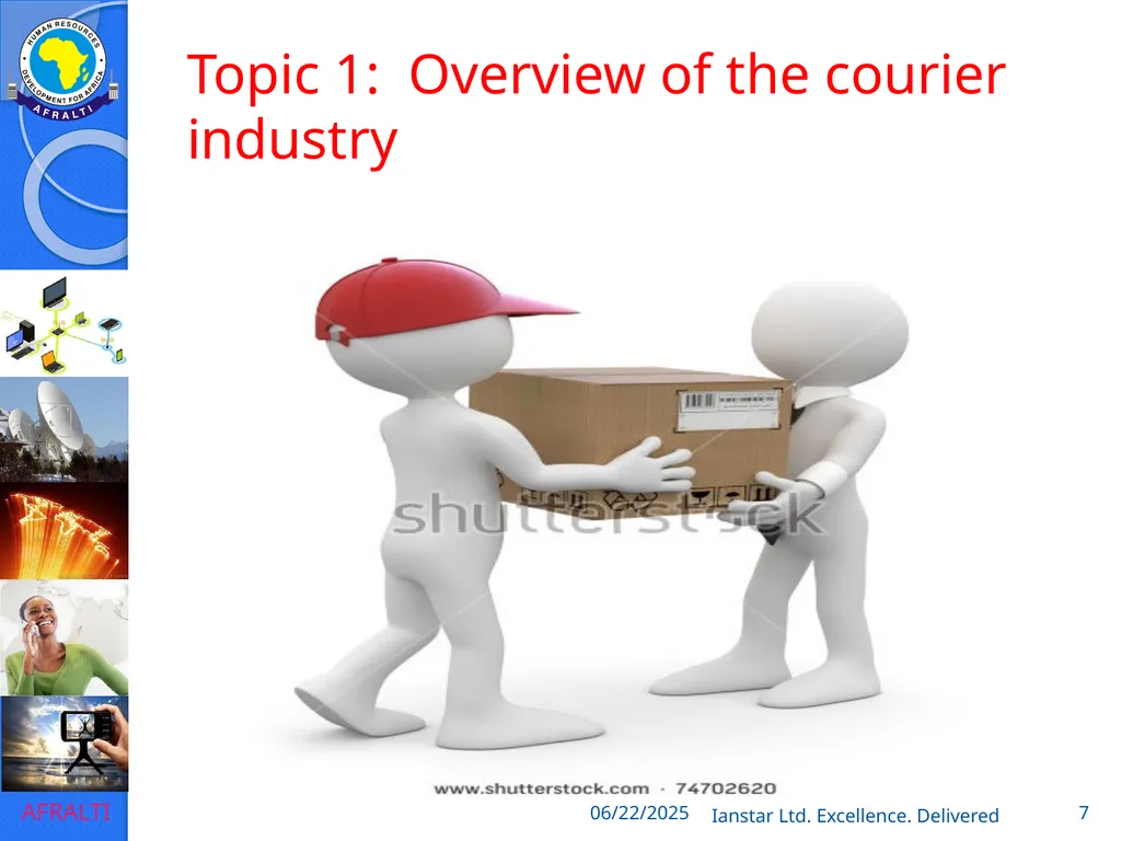 POSTAL AND COURIER TRAINING RUNNING A COURIER - slide 7 of 124