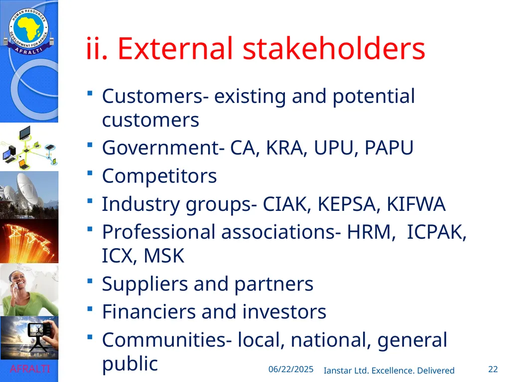 POSTAL AND COURIER TRAINING RUNNING A COURIER - slide 22 of 124