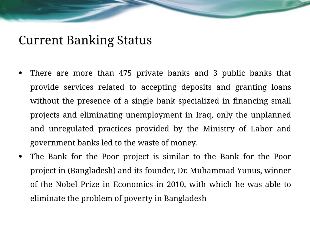 United Finance Bank project by Rasha Adel & Zainab - slide 3 of 8