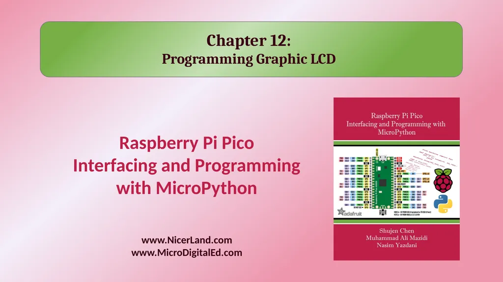 Chapter 12: Programming Graphic LCD Raspberry Pi - slide 1 of 19
