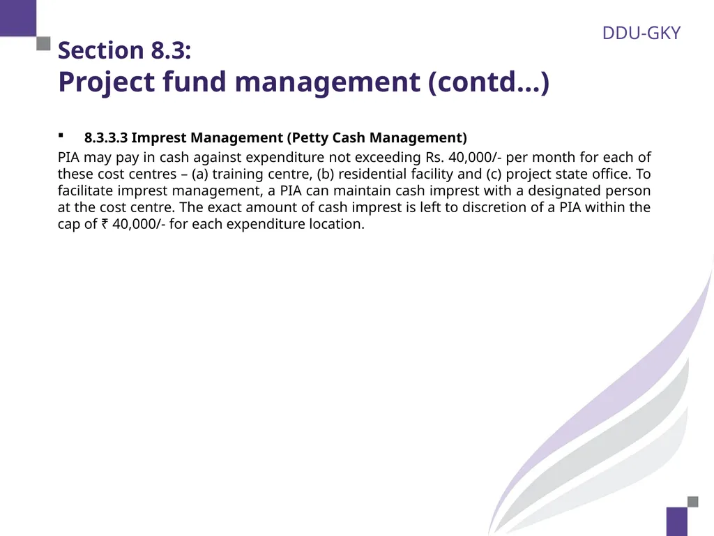 Section 8.1: Overview of financial monitoring 2 - slide 11 of 28