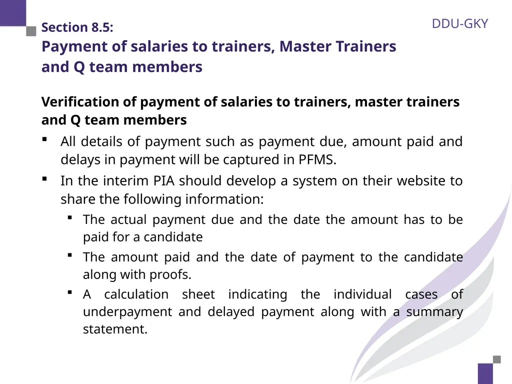 Section 8.1: Overview of financial monitoring 2 - slide 19 of 28