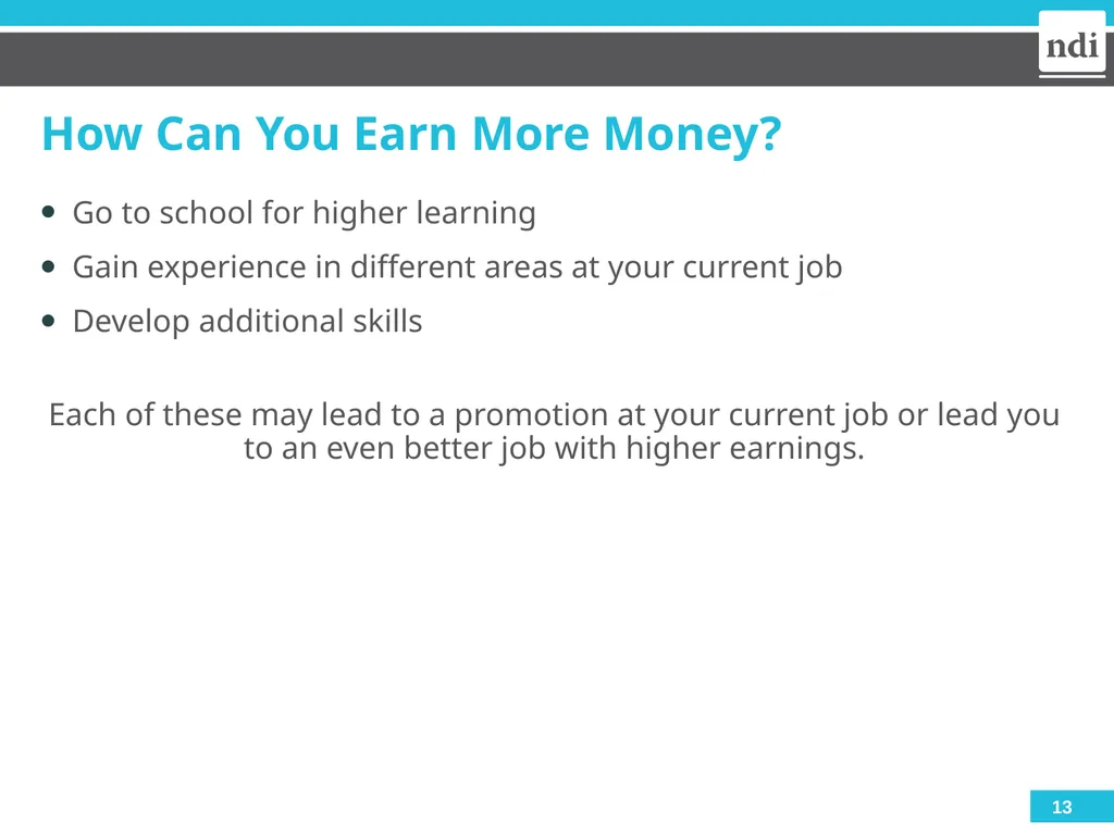 Module 1: Money 2023 Welcome & Housekeeping - slide 13 of 22