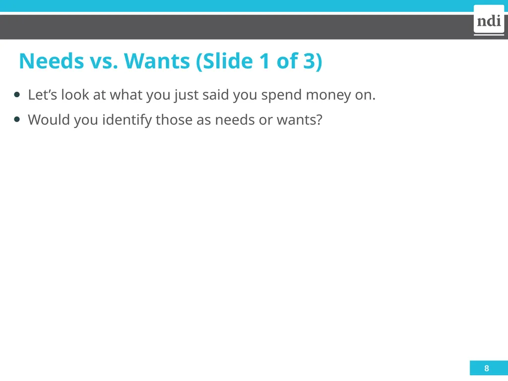 Module 1: Money 2023 Welcome & Housekeeping - slide 8 of 22