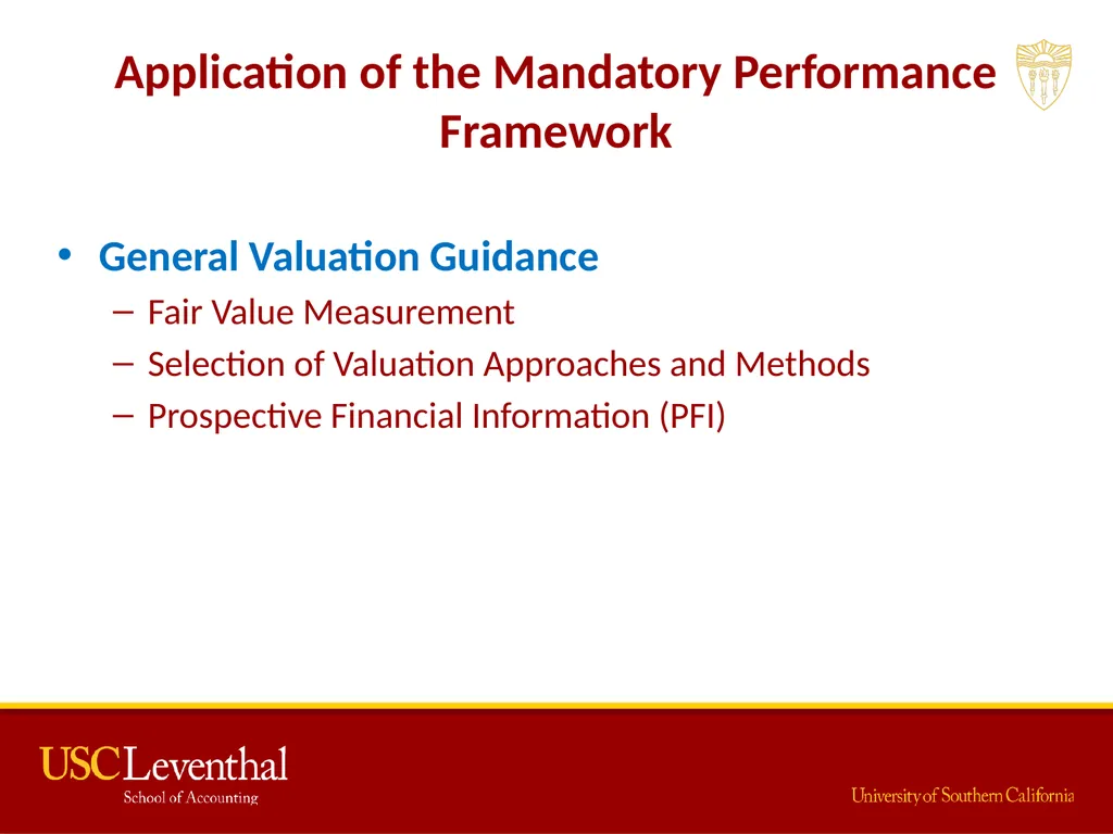 The Mandatory Performance Framework and Quality - slide 20 of 31
