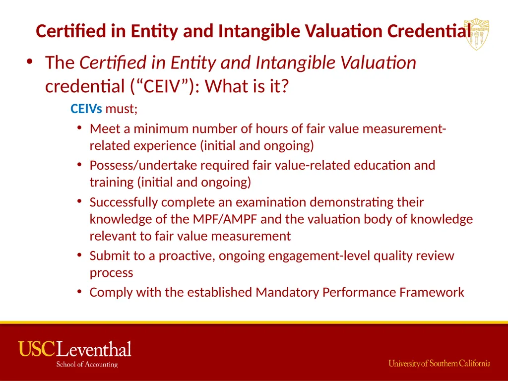 The Mandatory Performance Framework and Quality - slide 9 of 31