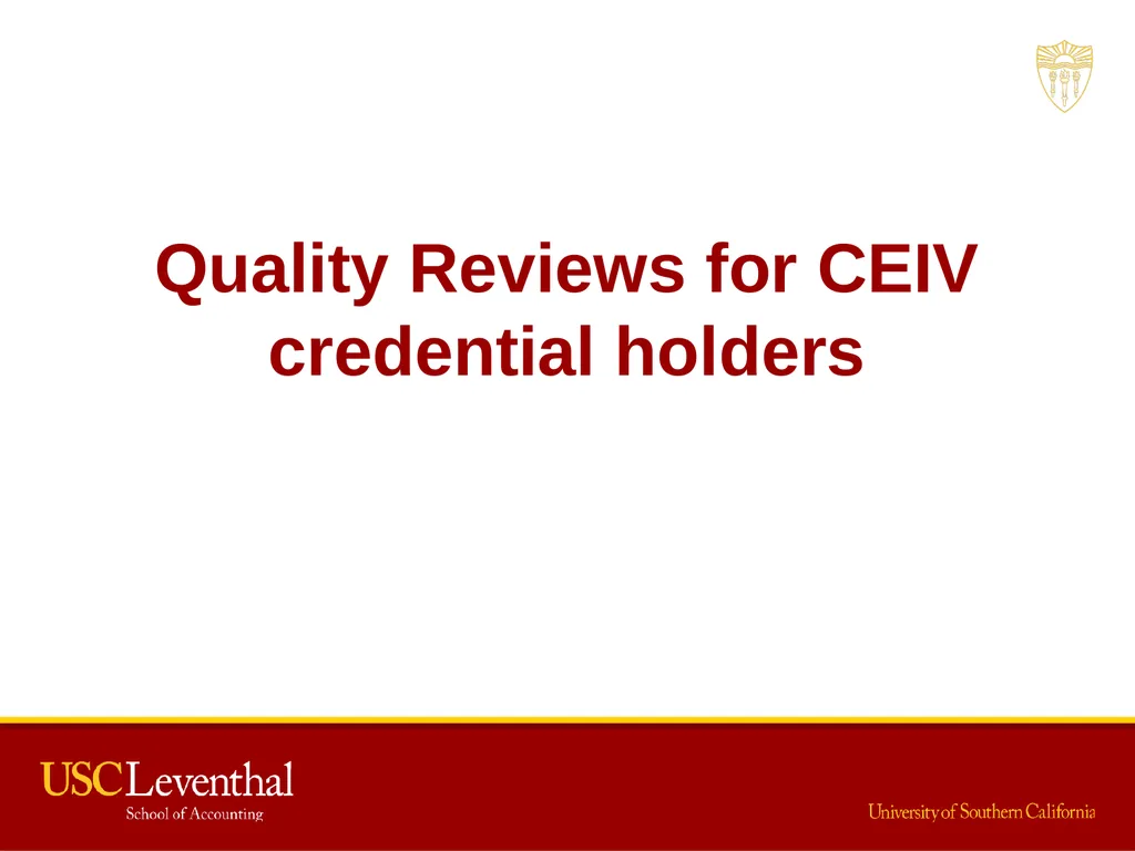 The Mandatory Performance Framework and Quality - slide 25 of 31
