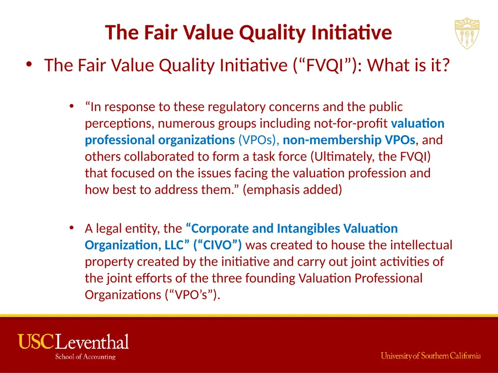 The Mandatory Performance Framework and Quality - slide 6 of 31