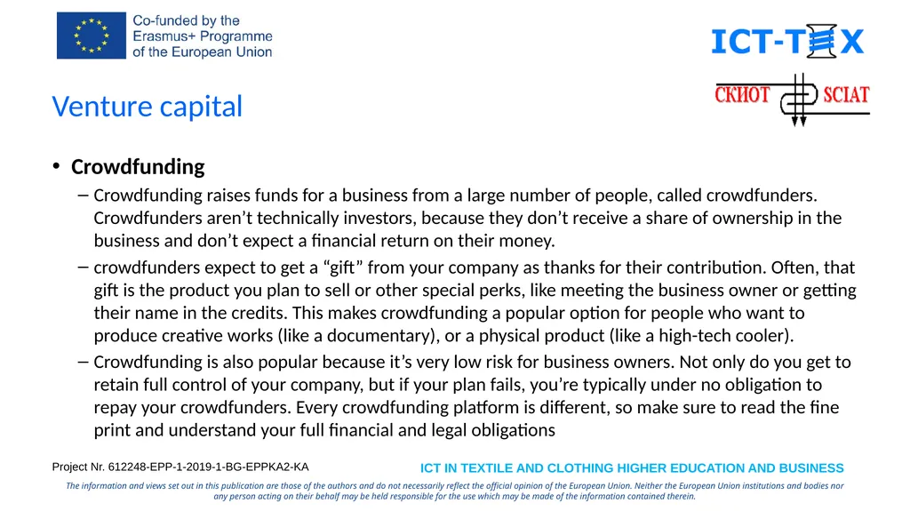 Specialized Cluster and Institute of Apparel and - slide 13 of 26