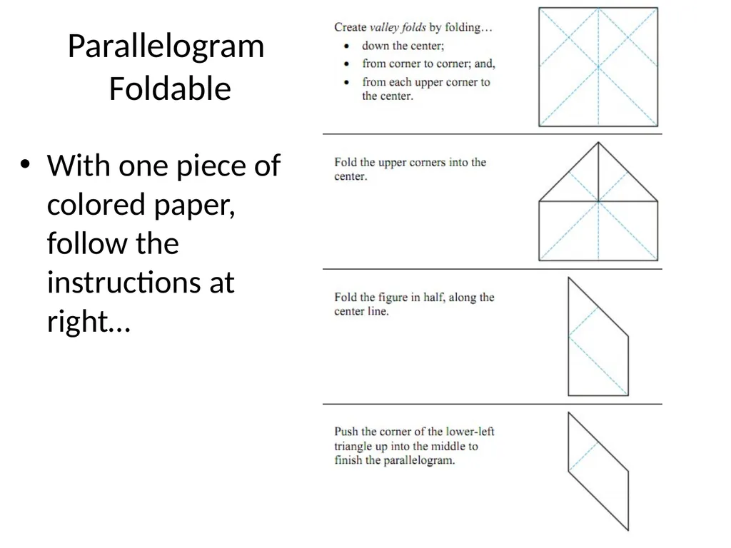G2a Parallelograms Drill: Mon, 2/28 OBJ: SWBAT - slide 7 of 12
