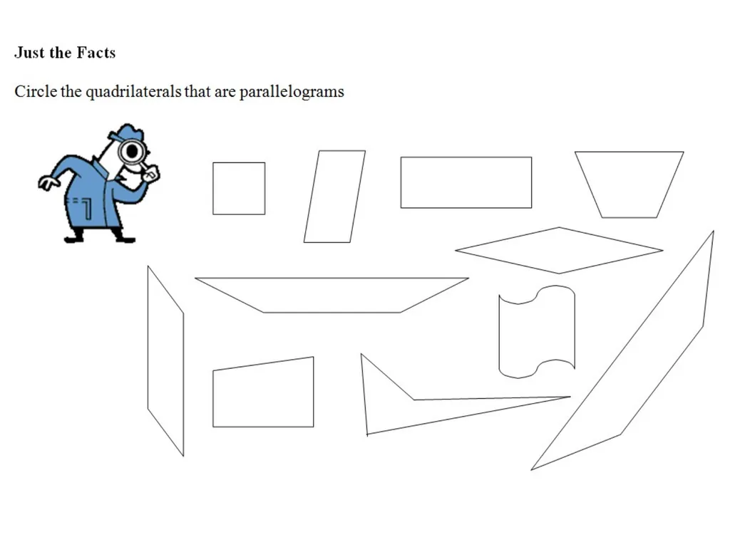 G2a Parallelograms Drill: Mon, 2/28 OBJ: SWBAT - slide 4 of 12