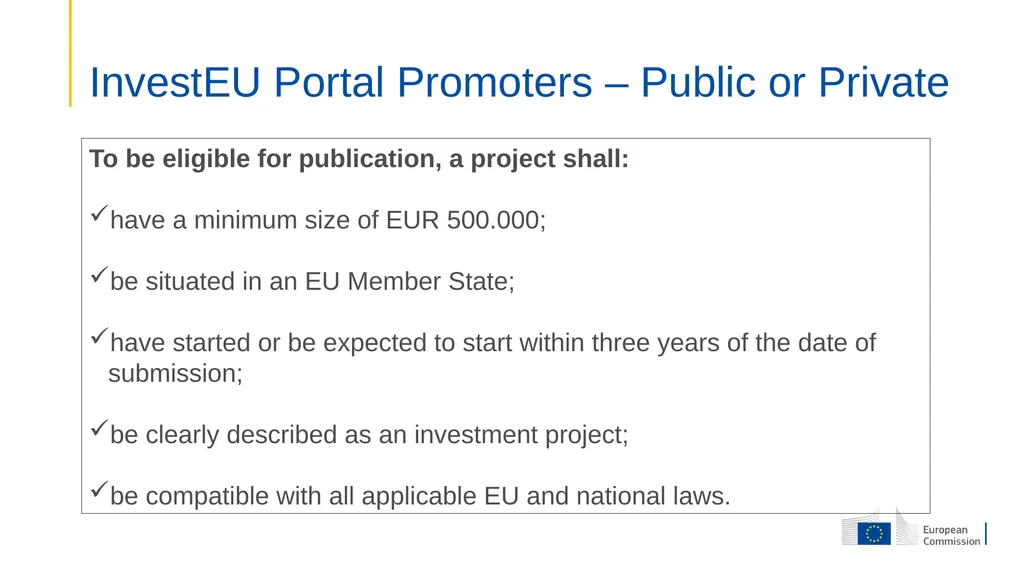 The InvestEU Programme Presentation to OCTs - slide 21 of 23