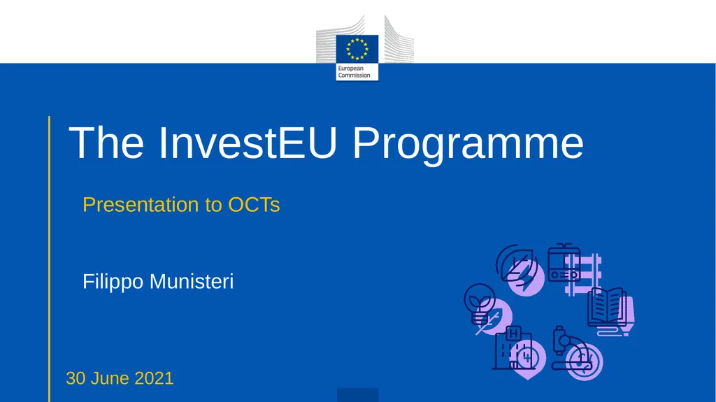 The InvestEU Programme Presentation to OCTs - slide 1 of 23