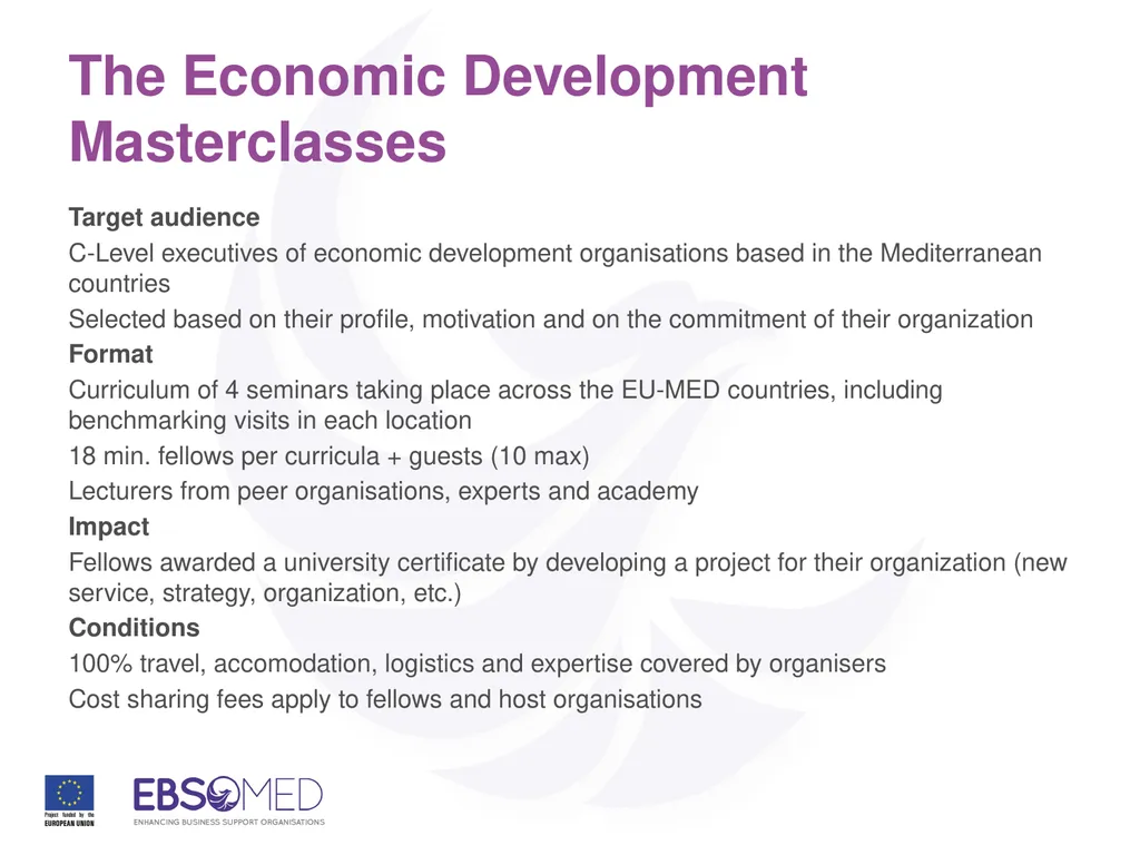Capacity building and peer learning for investment - slide 4 of 10