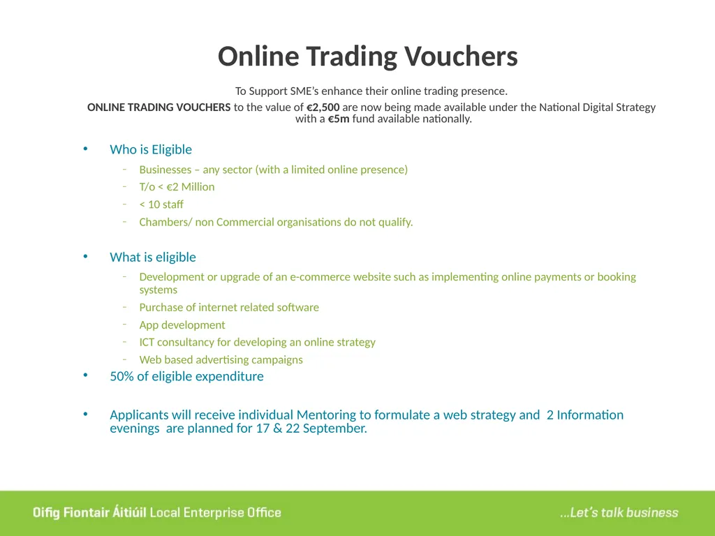 Local Enterprise Office Tipperary Presentation by - slide 25 of 28