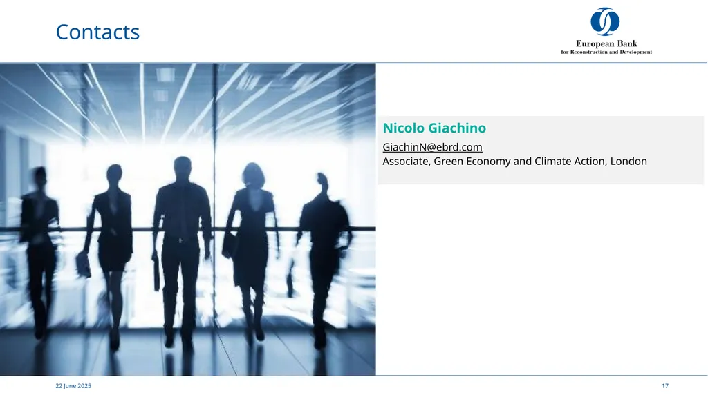 Supporting the bioeconomy 8th December 2021 EBRD’S - slide 17 of 17