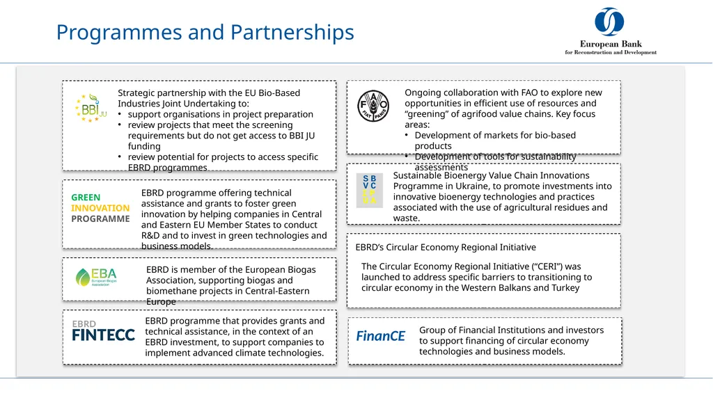 Supporting the bioeconomy 8th December 2021 EBRD’S - slide 11 of 17