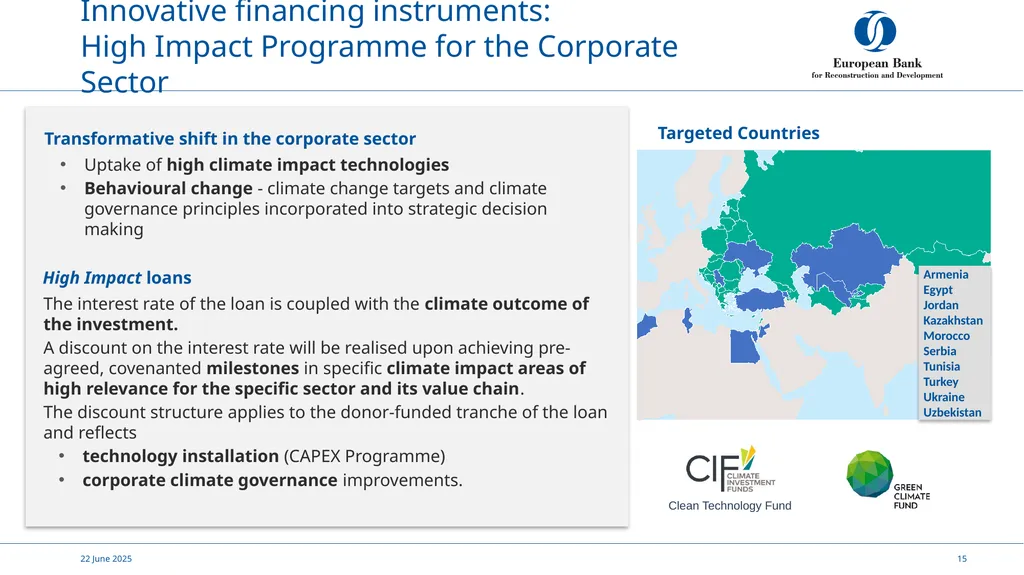 Supporting the bioeconomy 8th December 2021 EBRD’S - slide 15 of 17