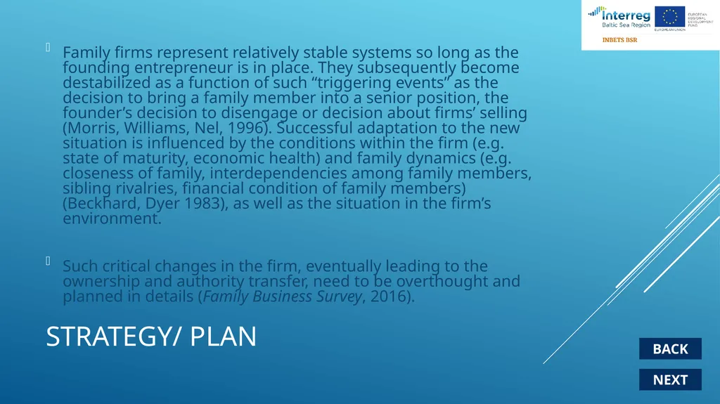 Transfer of business blueprint NEXT Strategy/ plan - slide 2 of 25