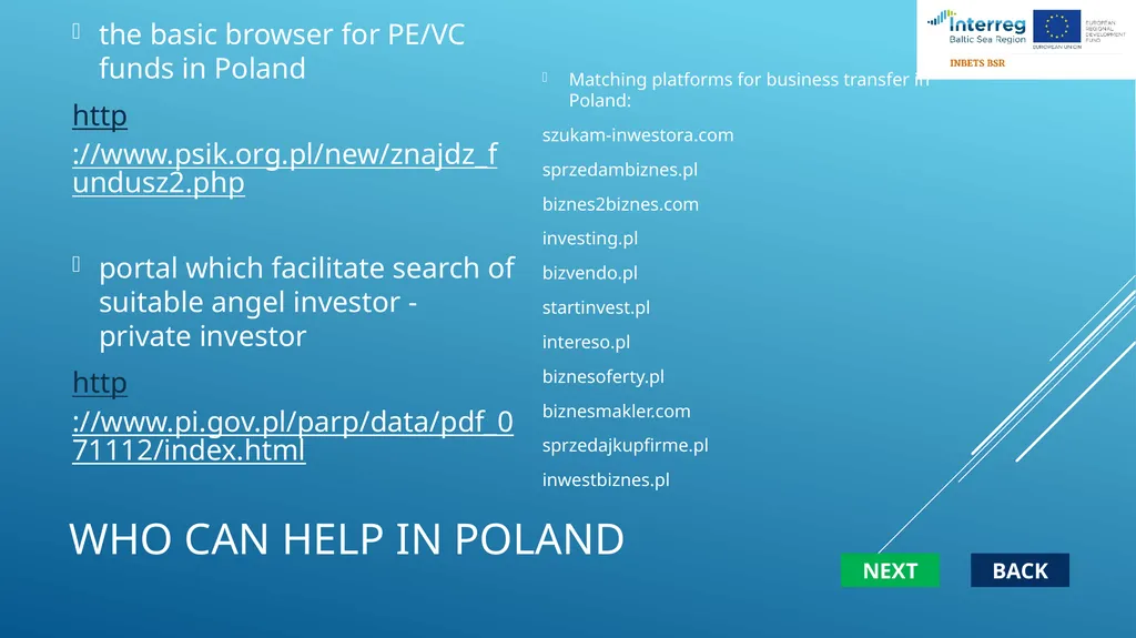 Transfer of business blueprint NEXT Strategy/ plan - slide 21 of 25