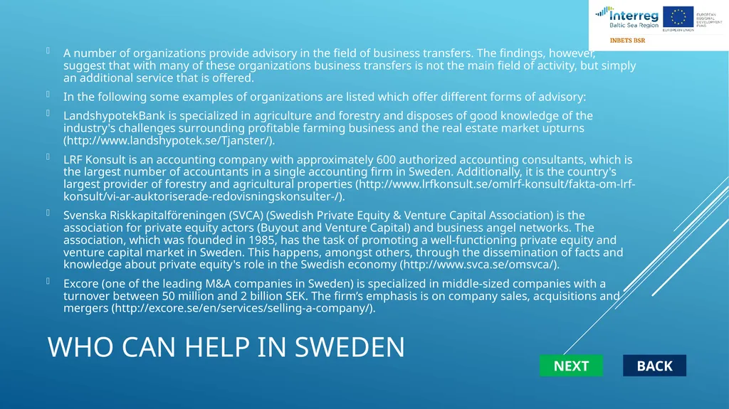 Transfer of business blueprint NEXT Strategy/ plan - slide 23 of 25