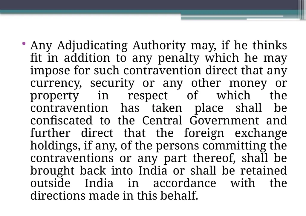 OVERVIEW OF FOREIGN EXCHANGE MANAGEMENT ACT AND - slide 117 of 123