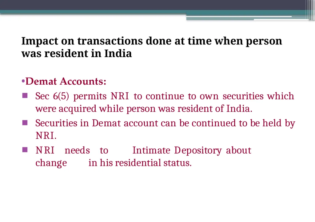 OVERVIEW OF FOREIGN EXCHANGE MANAGEMENT ACT AND - slide 79 of 123