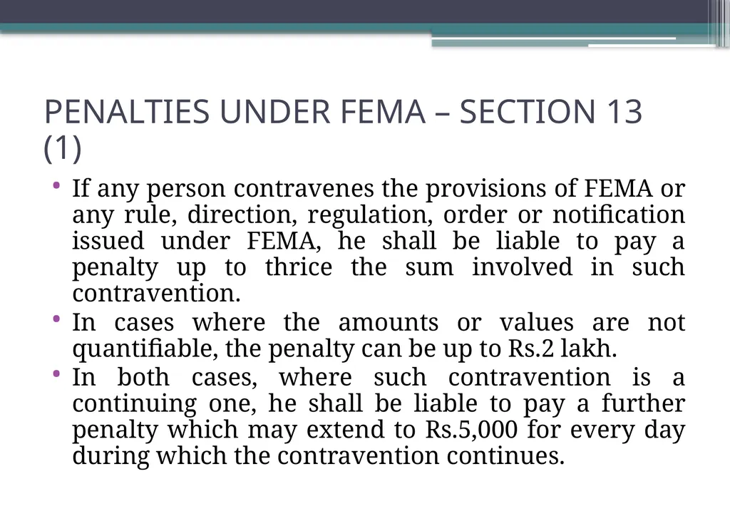 OVERVIEW OF FOREIGN EXCHANGE MANAGEMENT ACT AND - slide 116 of 123