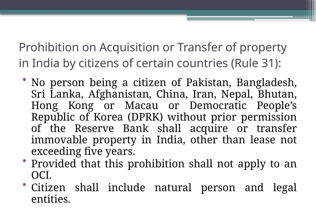 OVERVIEW OF FOREIGN EXCHANGE MANAGEMENT ACT AND - slide 100 of 123
