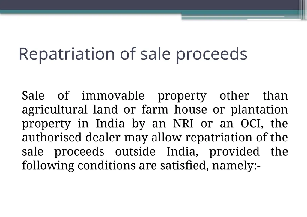 OVERVIEW OF FOREIGN EXCHANGE MANAGEMENT ACT AND - slide 103 of 123