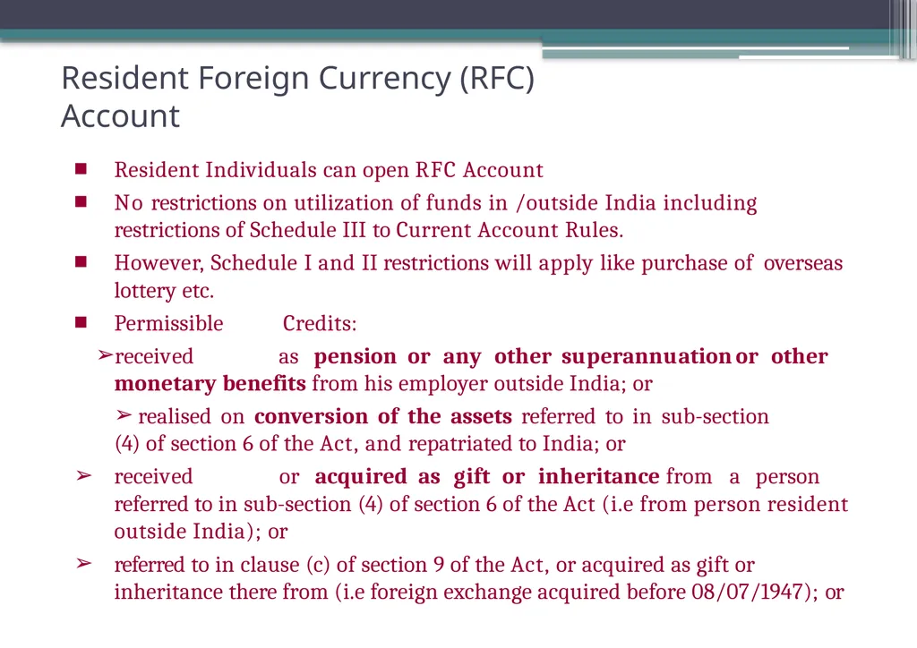 OVERVIEW OF FOREIGN EXCHANGE MANAGEMENT ACT AND - slide 91 of 123