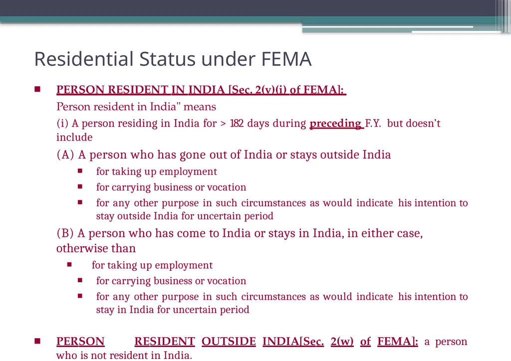 OVERVIEW OF FOREIGN EXCHANGE MANAGEMENT ACT AND - slide 13 of 123