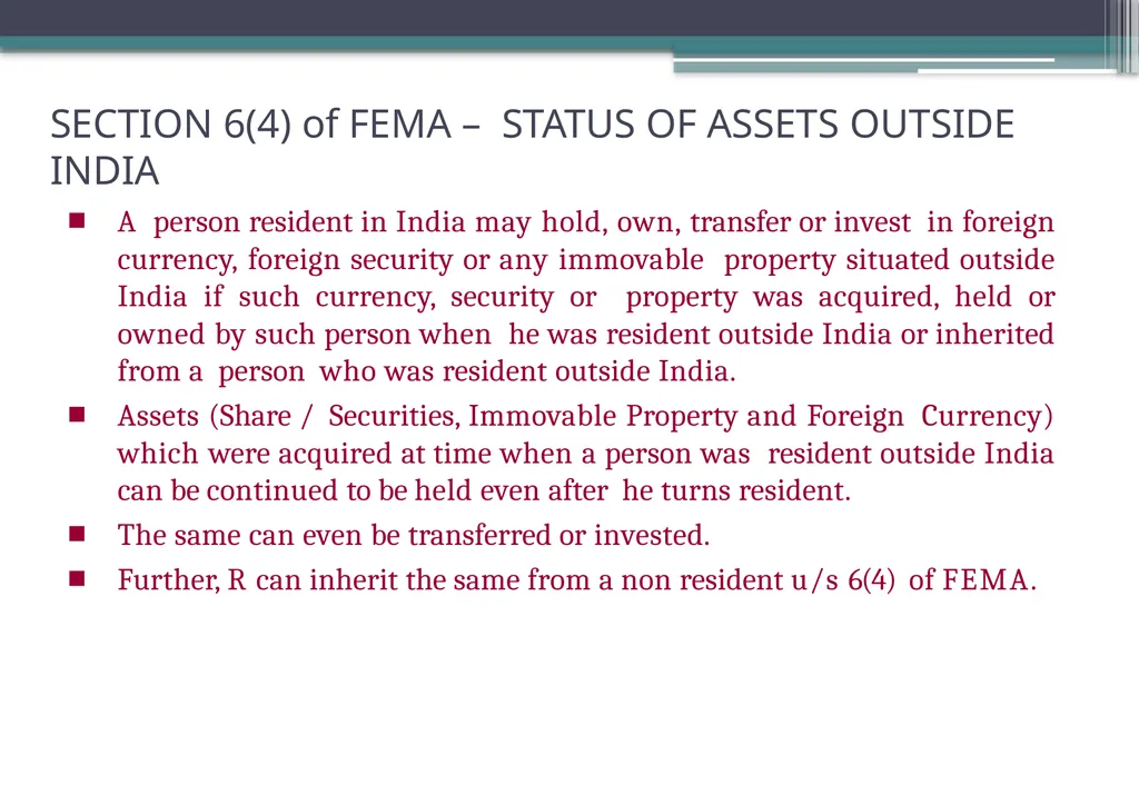 OVERVIEW OF FOREIGN EXCHANGE MANAGEMENT ACT AND - slide 84 of 123