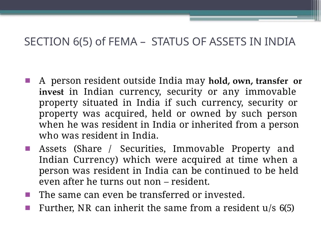 OVERVIEW OF FOREIGN EXCHANGE MANAGEMENT ACT AND - slide 74 of 123