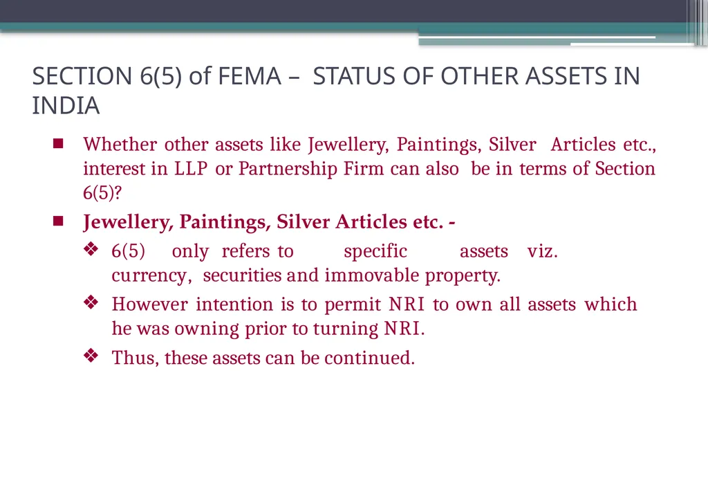 OVERVIEW OF FOREIGN EXCHANGE MANAGEMENT ACT AND - slide 75 of 123