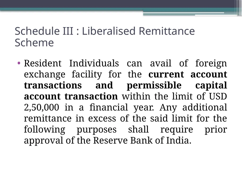 OVERVIEW OF FOREIGN EXCHANGE MANAGEMENT ACT AND - slide 47 of 123